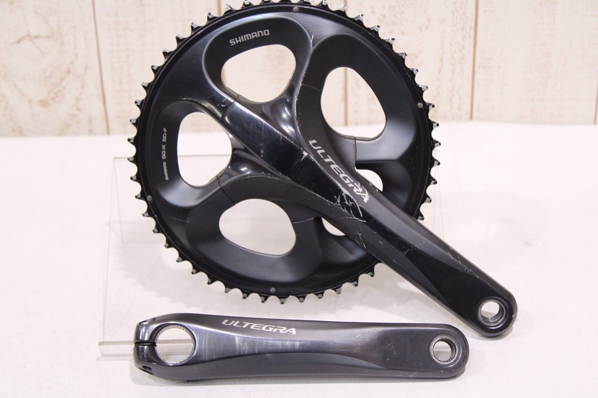 FC-6750 6700系　クランク　アルテグラ　50-34　ブラック USED Shimano Ultegra FC-6750 175mm 50/34T Compact Road 2x10