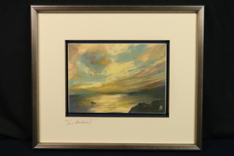 川口 軌外、作品、希少画集画、新品高級額、額装付、状態良好、油彩 風景 川口 軌外、作品、希少画集画、新品高級額、額装付、状態良好