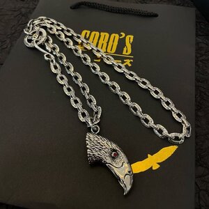 Goro’s ゴローズ 銀縄 ヴィンテージ クロス ネックレス タタキ ネックレス ペンダント