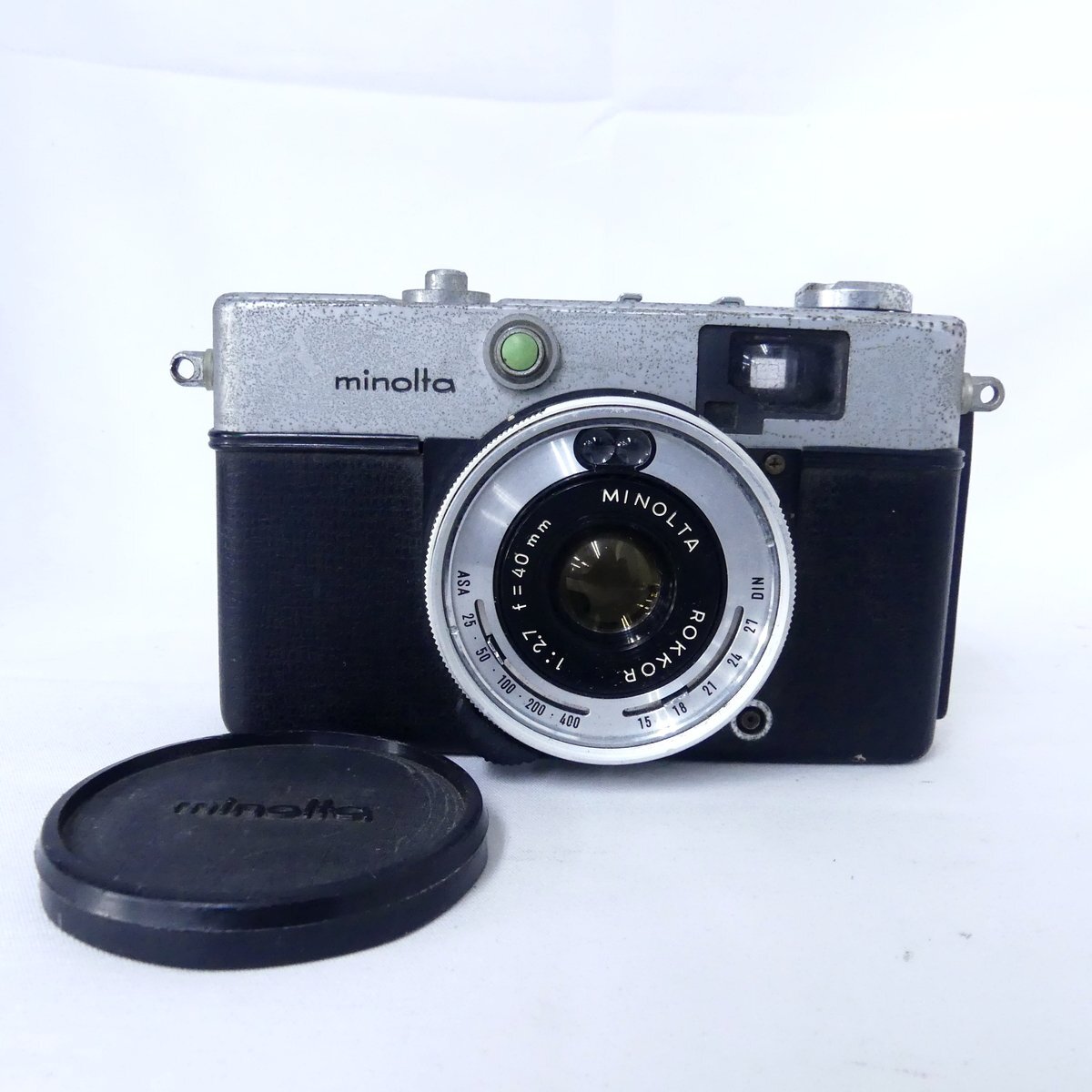 MINOLTA・HI-MATIC・S。ブラックボディ。【カバー付き、昭和レトロ】 MINOLTA・HI-MATIC・S。ブラックボディ。【カバー付き、昭和