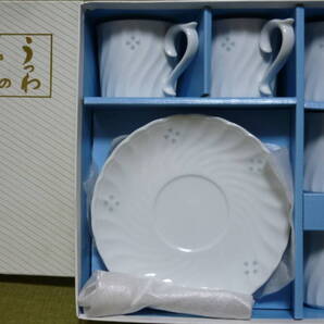 有田焼☆コーヒーカップ&ソーサー5客☆透かしほたる