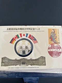 ラ*ブ様 主要先進国首脳会議　東京開催記念　純金仕上げ　認定書有り　プルーフ品質 ラ*ブ様 主要先進国首脳会議 東京開催記念 純金仕上げ 認定書