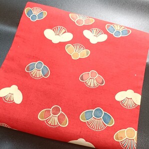 【Kimonotte】長さ345 草木染め 赤