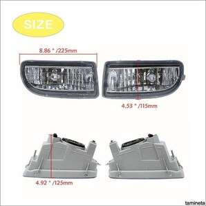 車種専用設計で安心! フォグランプ ユニット トヨタ ランドクルーザー グランドハイエース クリアレンズ ポン付け 愛車のカスタムに