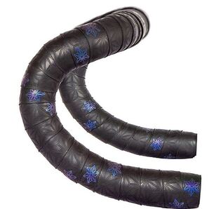 ハンドルテープ 衝撃吸収性バーテープ スタンプ柄 カメレオングラデーション ブルー→紫 【送料無料 匿名配送】