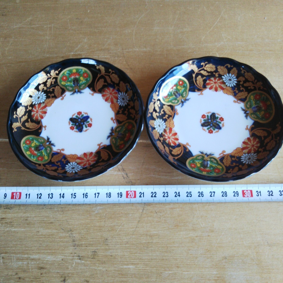 有田焼 吾山窯 深皿 4客 直径19㎝ 花絵柄 和食器 お皿 コレクション 有田焼 吾山窯 和皿花柄着物絵波模様陶器皿5枚セット 小皿 取り