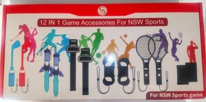 【送料無料】レア 12-in-1セット Nintendo Switch Sports ニンテンドースイッチスポーツ ジョイコンアクセサリ スイッチ周辺機器