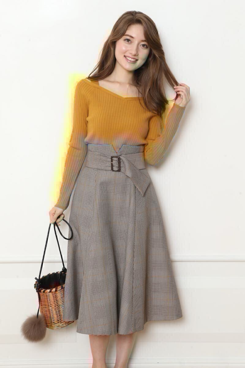 Mystrada マイストラーダ 2017 AW ジャガードアシメスカート Mystrada マイストラーダ 2017 AW ジャガードアシメスカート