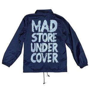 【アンダーカバー UNDERCOVER コーチジャケット ナイロンジャケット メンズS MAD STORE マッドストアー 限定品 JUN TAKAHASHI ネイビー】