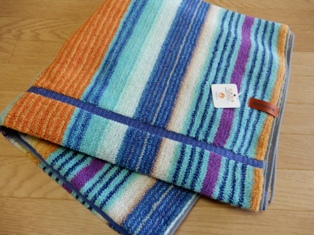 美品　MISSONI ミッソーニ　バスタオル　65×125cm MISSONI HOME ミッソーニ バスタオル 今治タオル - メルカリ