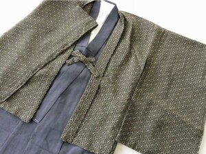 洗える着物 男の子 アンサンブル 3才 羽織 着物 襦袢 紗綾形 紫 100