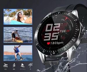 スマート ウォッチ フルタッチスクチーン S12 ブラック 通電確認済み 心拍数 目覚まし Bluetooth smart watch スポーツ ランニング 腕時計