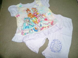 PJ0909-05 女の子中古パジャマ ナイトウエア 【ひろがるスカイ!プリキュア 光るパジャマ】100cm 女児向け