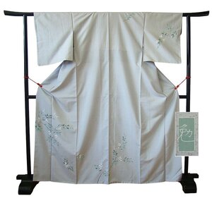 時代屋 裄64.4cm 作家物 本場 縞大島紬 附下げ 訪問着 正絹 仕立上り 袷 150cm~156cm TT1166