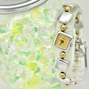 【美品/新品電池】 SEIKO セイコー レディース 腕時計 スクエア 1E20-5A00 741902