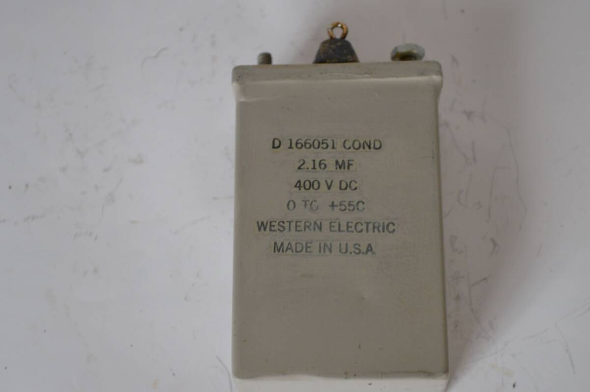 WESTERN ELCTRIC 141A コンデンサー　銀２本 WESTERN ELCTRIC 141A コンデンサー 銀2本