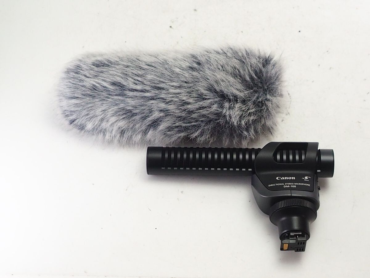 （未使用）Canon DM-100 指向性ステレオマイクロフォン Amazon | Canon 指向性ステレオマイクロホン DM-100 | 外付け