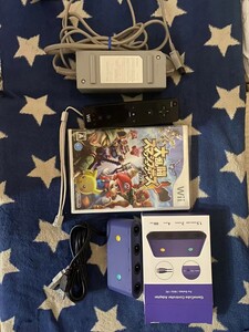 Wii ACアダプター電源、リモコン、大乱闘スマッシュブラザーズX、GC usb コントローラー変換アダプター Nintendo