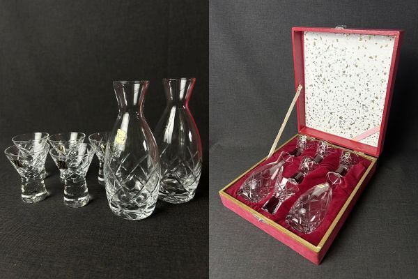 コアガラス　小暮紀一　冷酒杯　レース文様　赤　ぐい呑　おちょこ コアガラス 小暮紀一 冷酒杯 レース文様 赤 ぐい呑 おちょこ