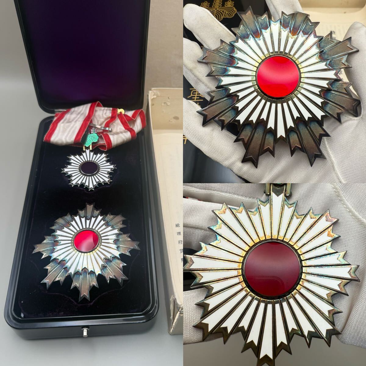 最終価格　勲章 勲三等旭日中綬章 旧日本軍　アンティーク　戦争 Yahoo!オークション -「勲三等旭日中綬章」(徽章) (小物
