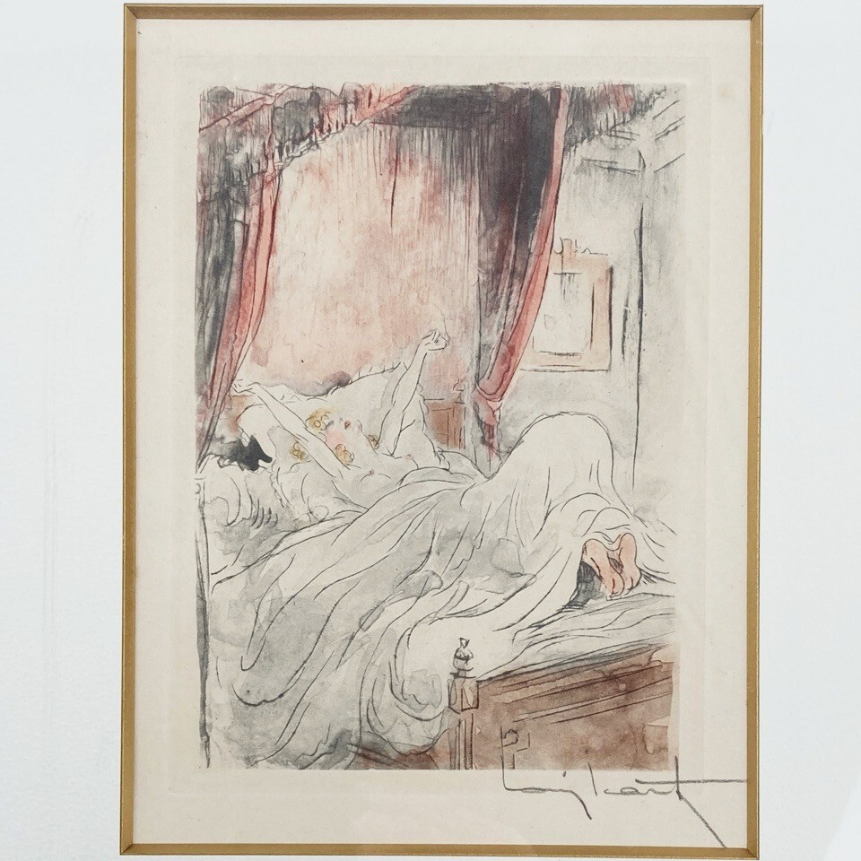 アンティーク美人版画　NO2　イカール調 アンティーク美人版画 NO2 イカール調