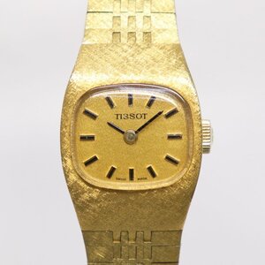 1円~ TISSOT ティソ 手巻 レディース 腕時計 20366-2180 2針 アナログ ヴィンテージ ゴールドカラー 中古 不動 送料無料!!