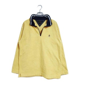 TOMMY HILFIGER スウェット プルオーバー L イエロー 襟付き長袖