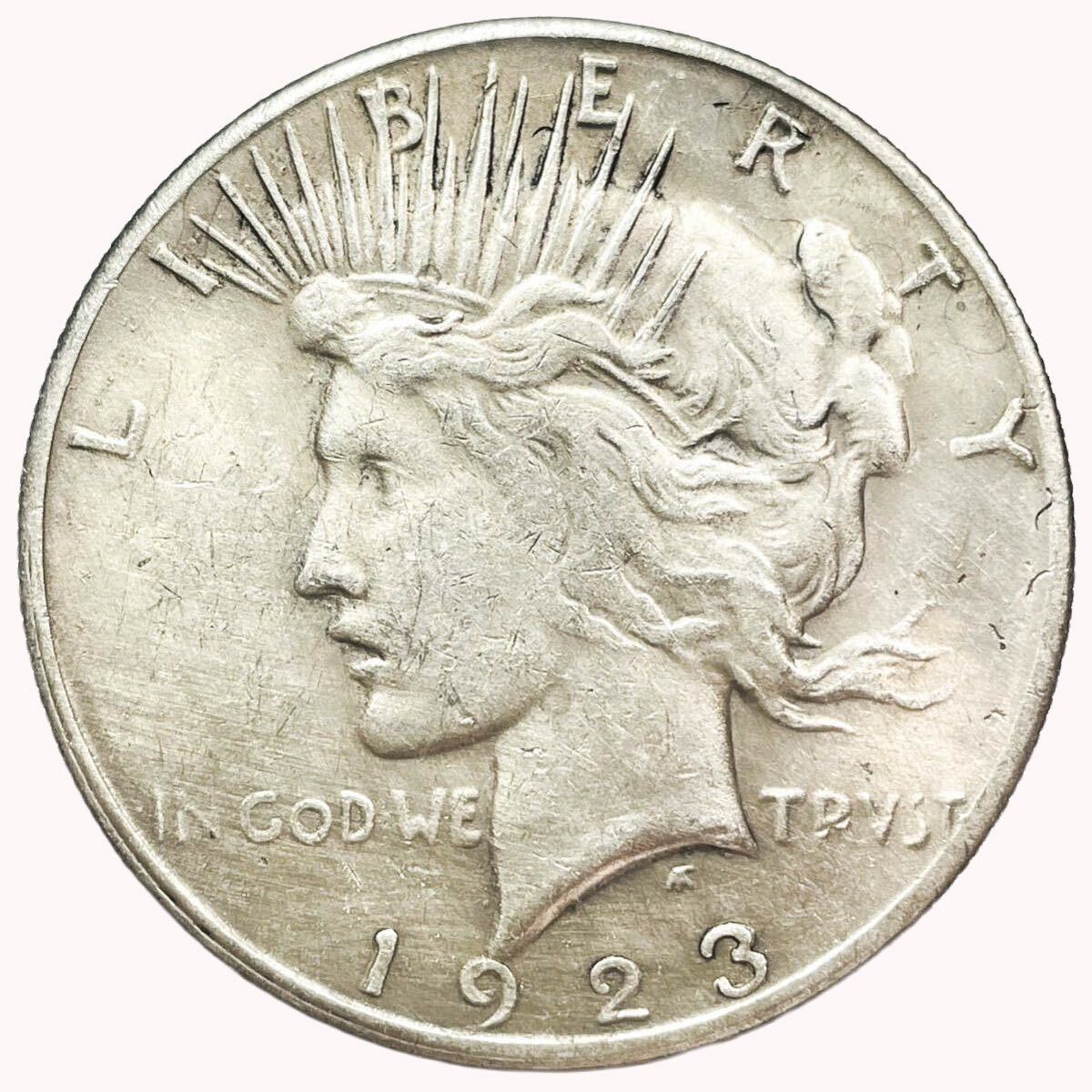 コイン  アメリカ 1ドル  1923年製 アメリカ 1923年 ピースダラー1ドル銀貨 自由の女神【PCGS MS62