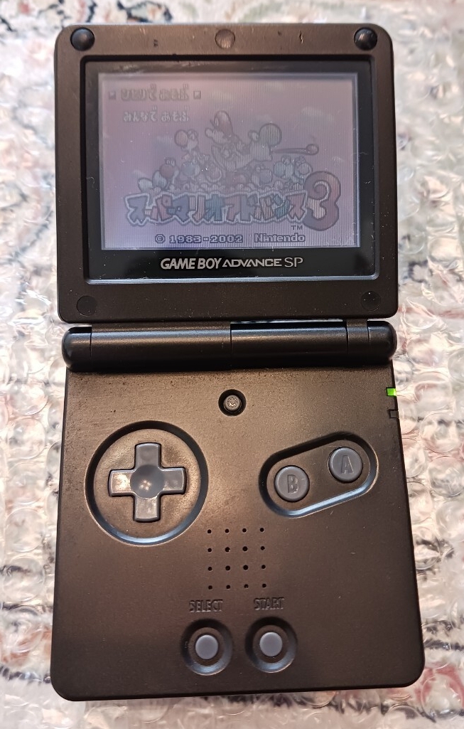 任天堂 - ゲームボーイアドバンス　sp ブラック　動作確認済み　黒　レア　充電器付き Nintendo ゲームボーイアドバンス本体 ブラック 任天堂