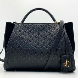 未使用に近い JIMMY CHOO ジミーチュウ VARENNE ヴァレンヌ JC 2WAYトートバッグ