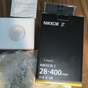 Nikon NIKKOR Z 28-400mm f/4-8 VR Zマウント 元箱 未記入保証書 緩衝材など、レンズなし