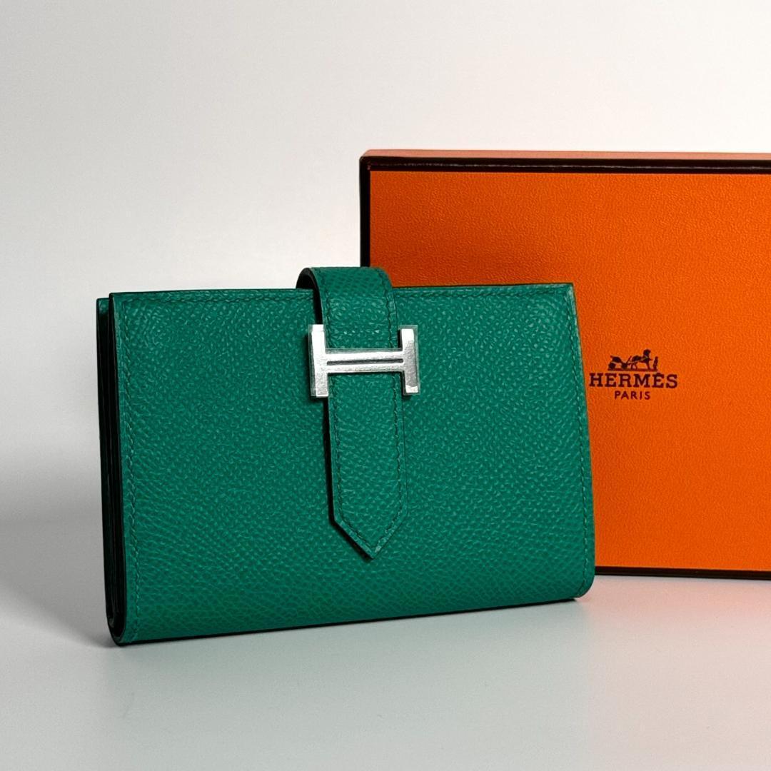 HERMES 赤 レザー 長財布　箱、シール付き HERMES 赤 レザー 長財布 箱 シール付き｜Yahoo!フリマ（旧
