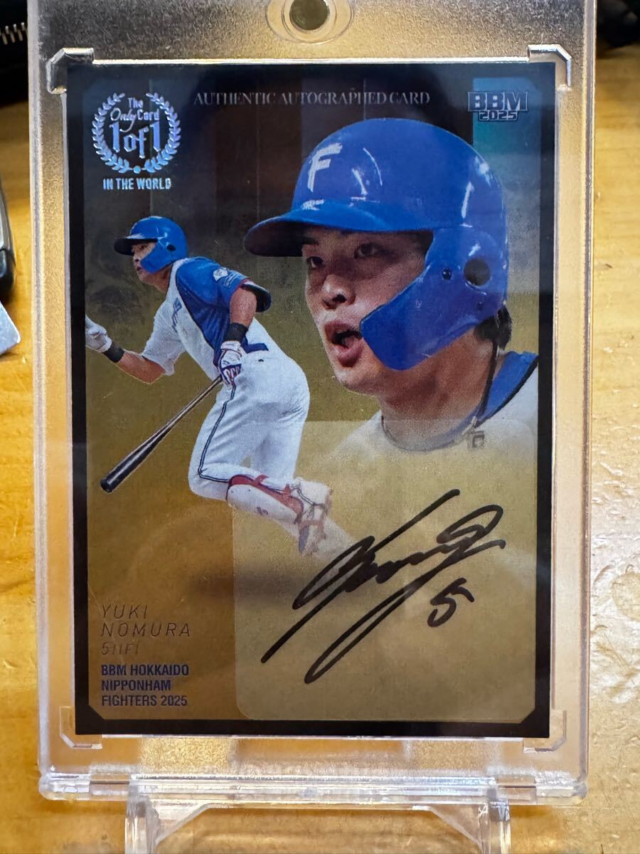 BBM2020 北海道日本ハムファイターズ　野村佑希選手　直筆サインカード BBMカードコラム #2020-15 日本ハムチームパック】コンボサイン