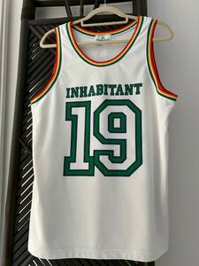 送料無料 INHABITANT インハビタント タンクトップ USA S (M相当)ノースリーブ ワンオーナー レインボー マルチカラー フェニックス 美品