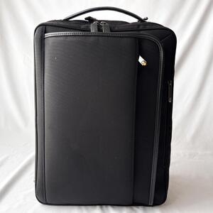 ■1円〜 <良品!!>■ace エース 3way ブリーフケース リュック ナイロン A4/PC収納 拡張 ビジネスバッグ ブラック 黒 EVL-3.5 管:2509069