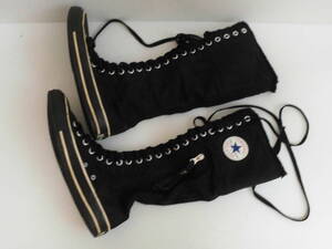 ■ CONVERSE コンバース レア ロングブーツ 21ホール サイドジップ ボア 25.5cm