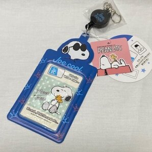 スヌーピー柄 パスケース ネービー ICカード入れ ICOCA スイカ イコカ 定期入れ 395506N