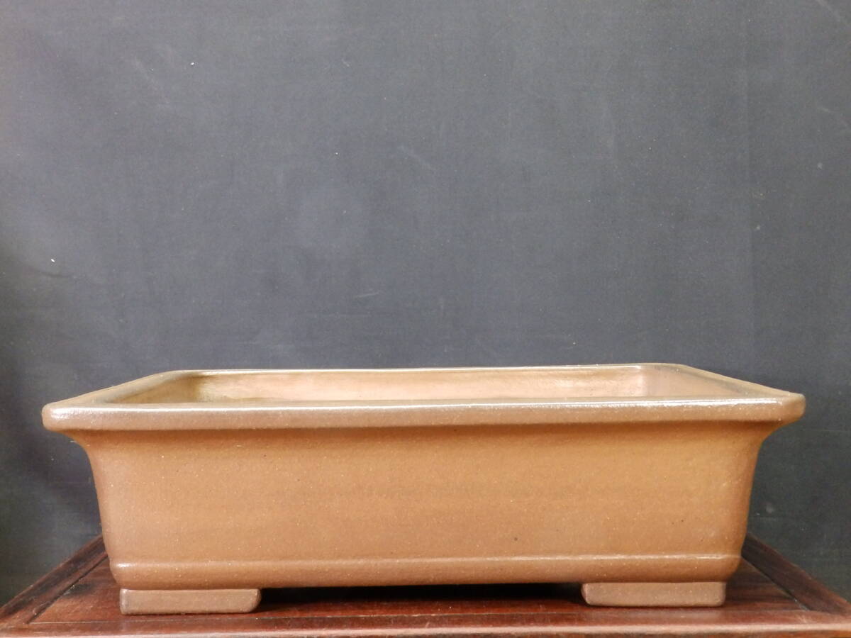 445 盆栽　盆栽鉢　植木鉢　和鉢　三峰　手造り 445 盆栽 盆栽鉢 植木鉢 和鉢 三峰 手造り