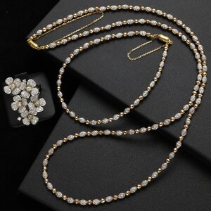 おたからや◆750刻印/K18相当ジュエリー 3点《約28.3g》メレダイヤリング,地金ネックレス,ブレスレット ダイヤテスター真贋済【B-YA02480】