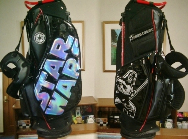 キャディーバック スターウォーズ ダースベイダー 未使用タグ付き スターウォーズ ダースベイダー ゴルフバック