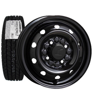 2025年製 ヨコハマ アイスガード iG91 145/80R12 80/78N LT+トピー M74 ブラック スチール 冬タイヤ+鉄ホイール 4本セット
