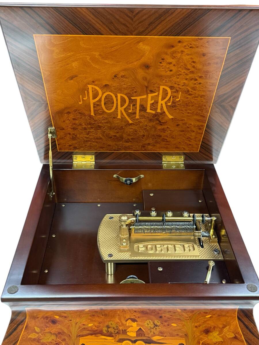 [ジャング品] 木製のディスクオルゴールディスク 5枚付き ジャング品] 木製のディスクオルゴールディスク 5枚付き