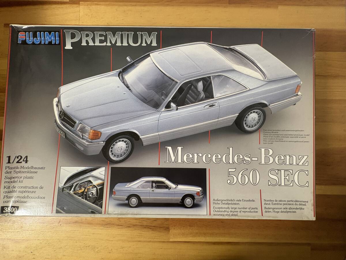 未組立　FUJIMI メルセデス・ベンツ 560SEC 1/32 Fujimi 1/32 Mercedes-Benz 560SEC Koenig C126 Plastic Model