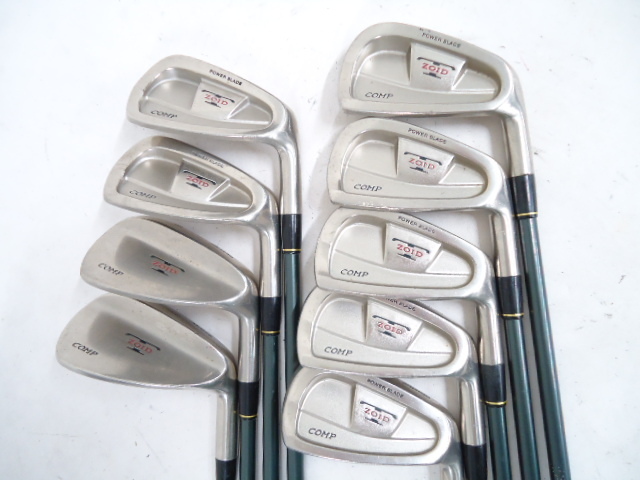 左利き！名器！ミズノMIZUNO ZOID COMP　アイアン9本　R　美品！ 左利き！名器！ミズノMIZUNO ZOID COMP アイアン9本 R 美品