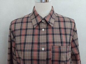 ハンドメイド★シャツブラウス**チュニック*羽織/コットンネル/国産フランネル