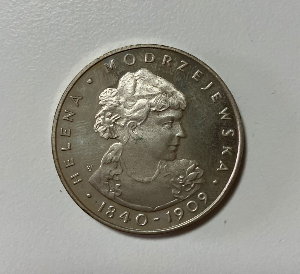 ポーランド　100ズオティ銀貨　１９７７ 古銭 ポーランド 100ズオティ銀貨 1977 古銭