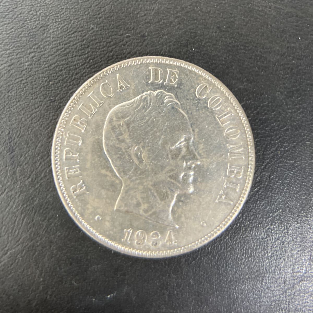 外国銀貨　コロンビア　8R銀貨　1821年Ba ＪF Yahoo!オークション -「(columbia コロンビア)」(北アメリカ