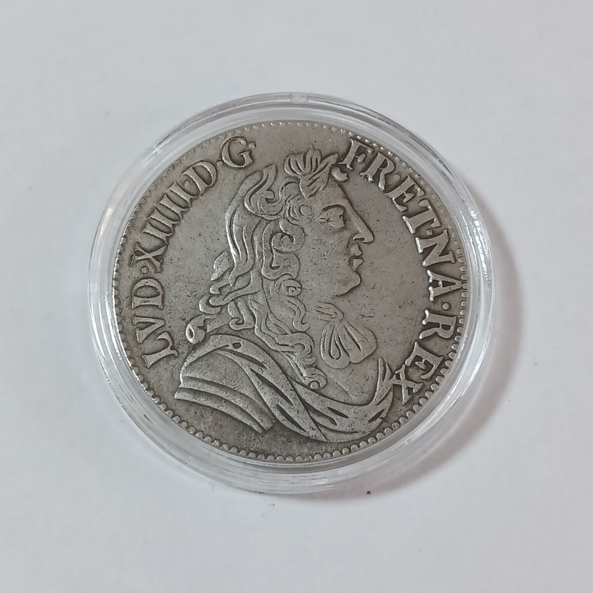 1645年 フランス ルイ14世 ジェトン銀貨　ニル ニシ コンシリオ ギア 1645年 フランス ルイ14世 ジェトン銀貨 ニル ニシ コンシリオ