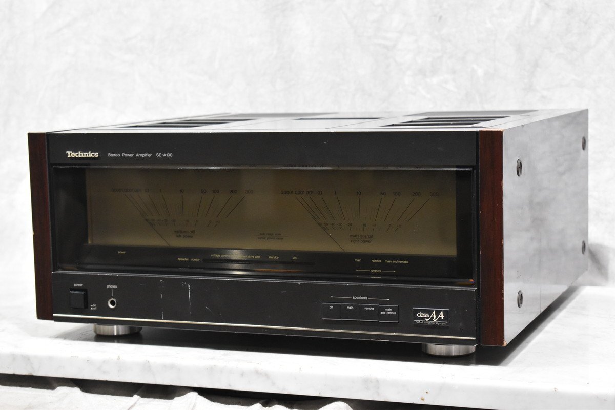 Technics ステレオパワーアンプ SE-A100 テクニクス 【現状品】 高額買取実施中!!】Technics SE-A100 ステレオパワーアンプ