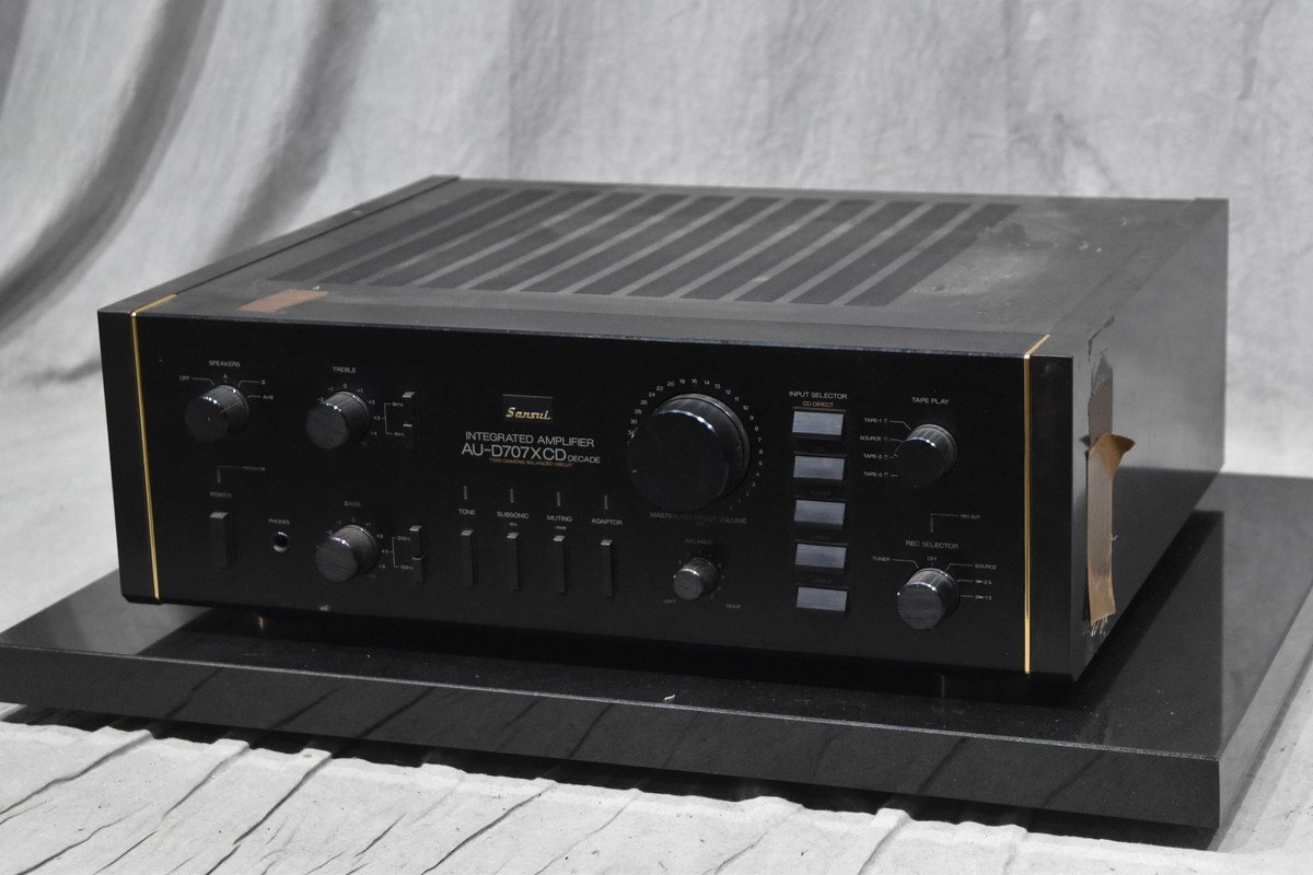 SANSUI　AU-D707XCD DECADE プリメインアンプ　メンテ済み！ SANSUI AU-D707XCD DECADE プリメインアンプ メンテ済み